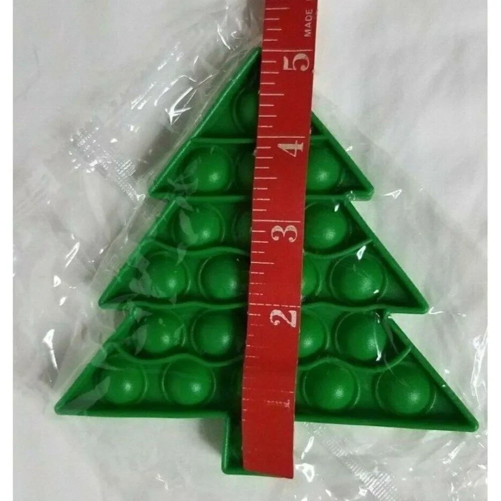 Fidget Toy Green Christmas Tree Push Pop